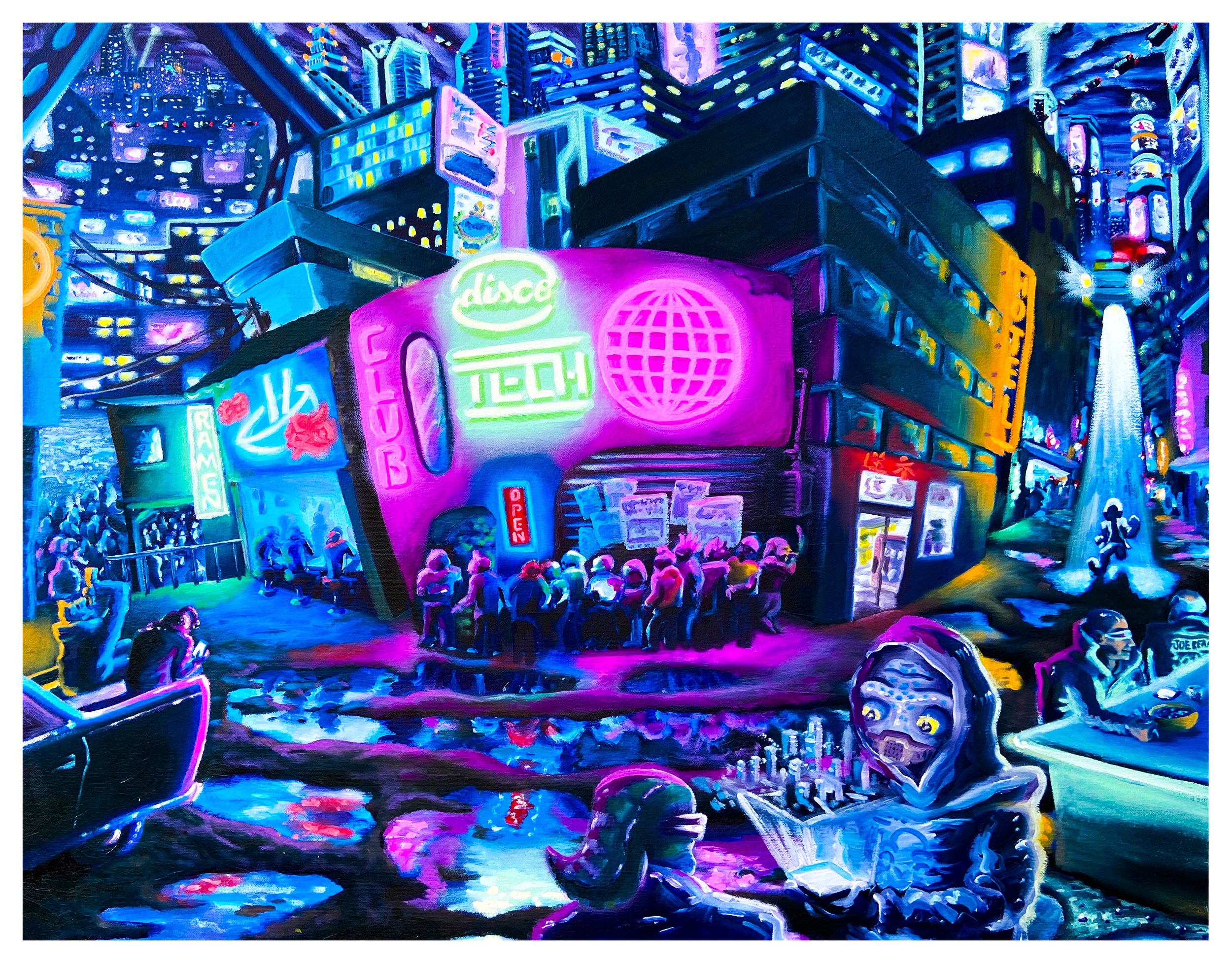 Downtown 2085- Fine Art Print - Joe Beam Fine Art — JOEBEAM.STUDIO